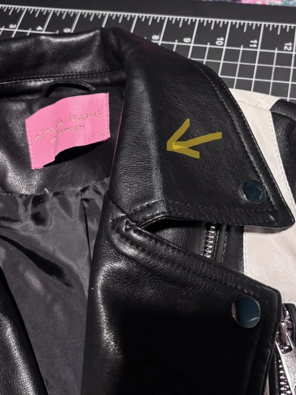 AZALEA WNG BEETLEJUICE MOTO JACKET - size SMALL - Picture 4 of 6